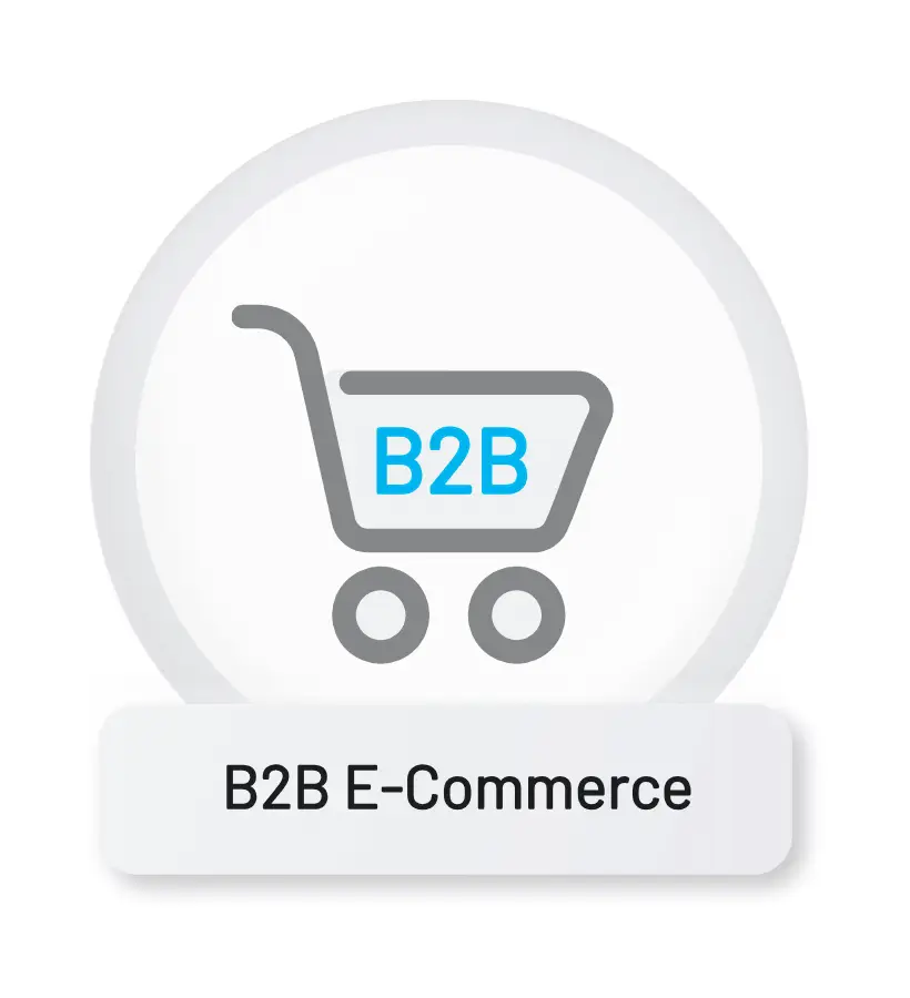 B2B E-Commerce Plattform für digitalen Vertrieb mit Produktkatalog, Preisen und Bestellprozessen