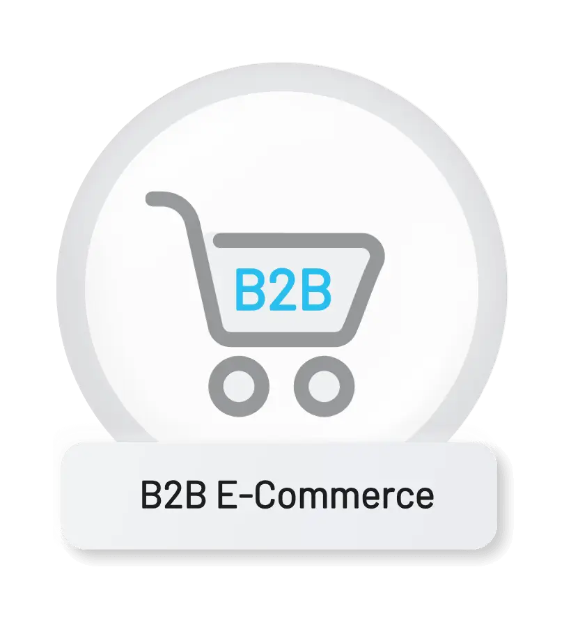 B2B E-Commerce Plattform für digitalen Vertrieb mit Produktkatalog, Preisen und Bestellprozessen