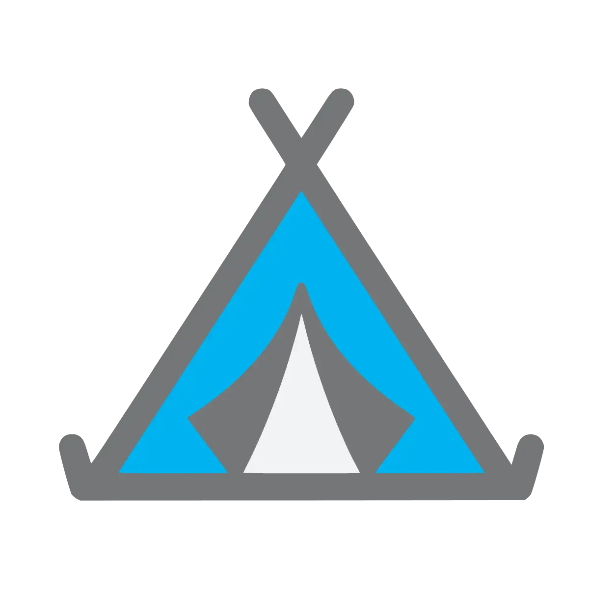 Zelt-Icon als Symbol für das Fundament und die fünf Säulen des REVYO BASECAMP.