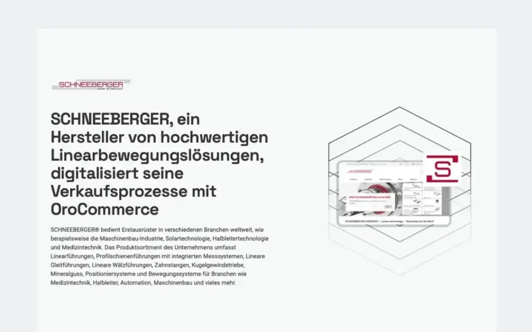 Case Study unseres Kunden Schneeberger Online