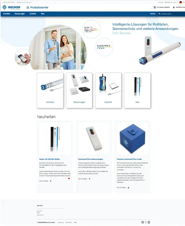 Produktcenter - Becker Antriebe