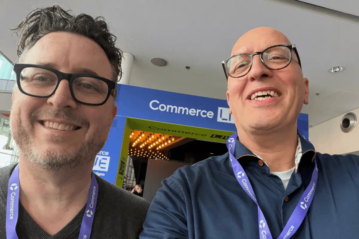 Christian Lehmann und Stefan Koshold beim BigCommerce Live EMEA Event in London