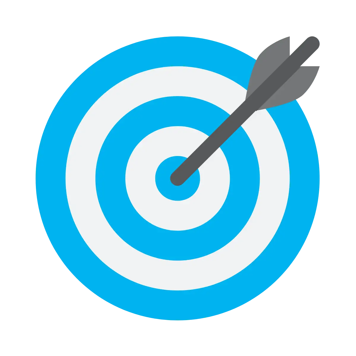 Zielscheiben-Icon als Symbol für klare Ziele und strategische Ausrichtung im digitalen Vertrieb.