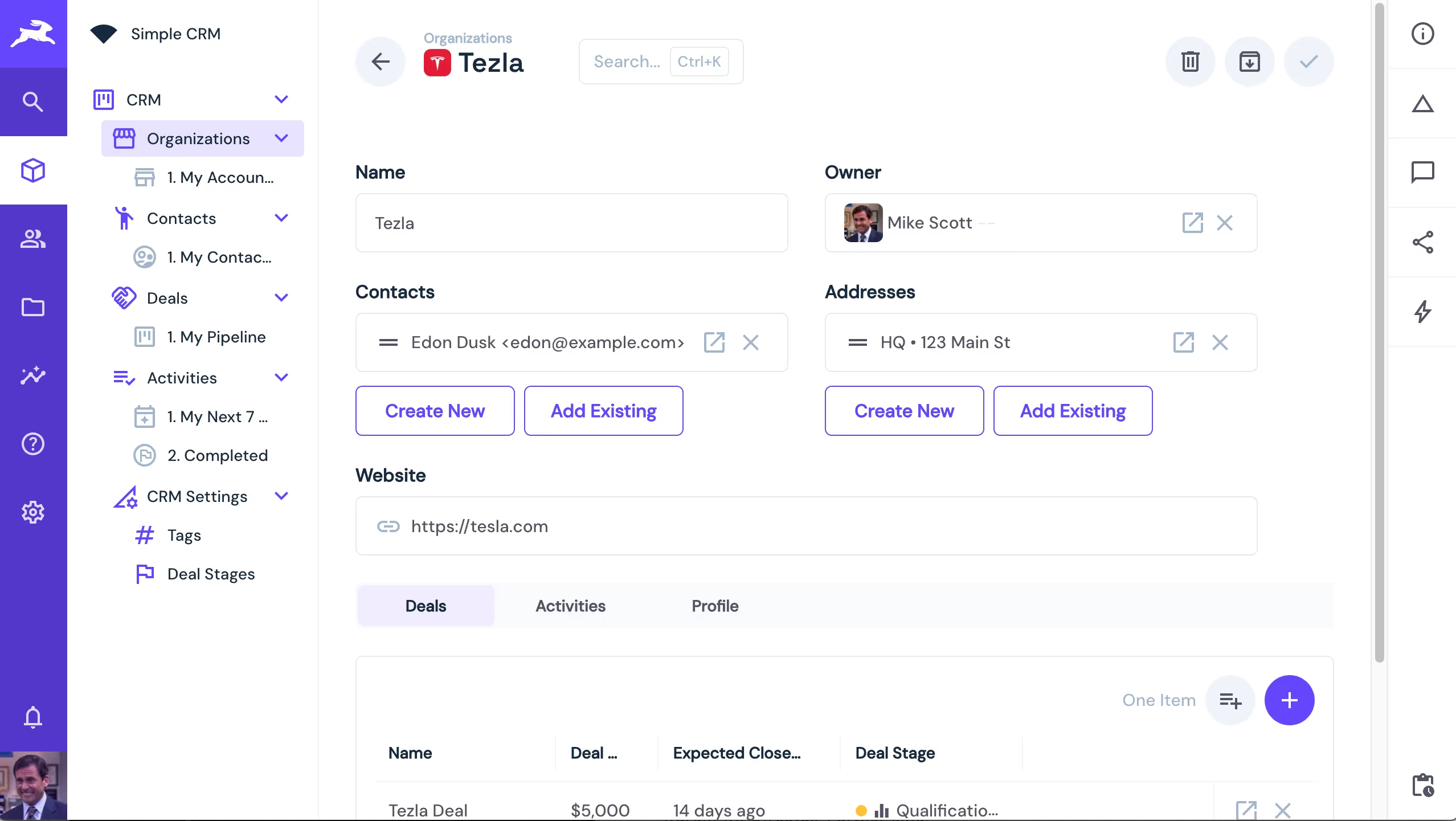 Directus Beispiel - CRM Directus Beispiel - CRM